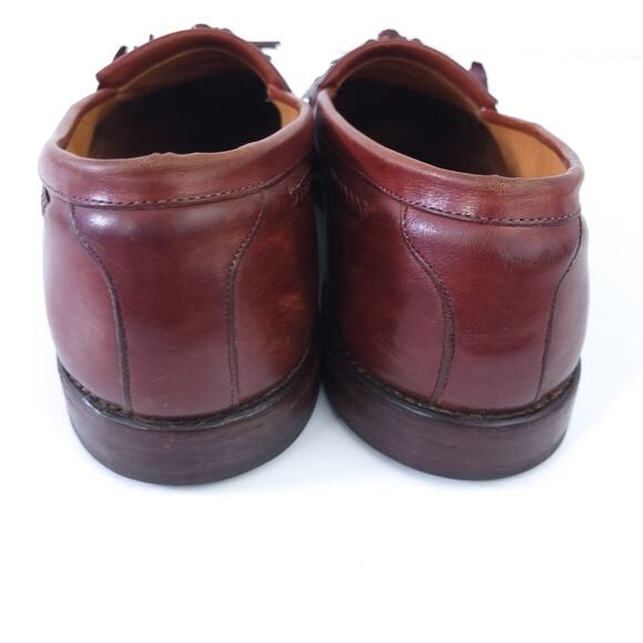 Allen Edmonds Cody Chili Tassel Loafer Size 13 Brown Leather Dress Shoe Made USA